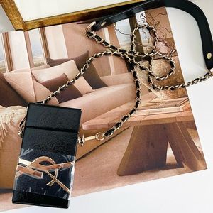 YSL Vanity‎ Crossbody Case with Black Chain